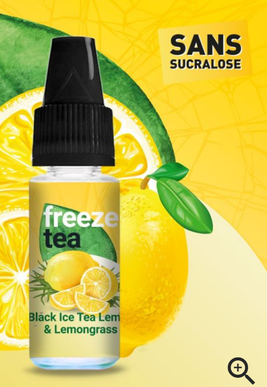 Black Ice Tea Lemon & Lemongrass - FREEZE TEA